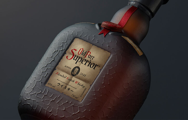 Old Parr Superior オールドパースーペリア 旧ボトル 3本セット+secpp